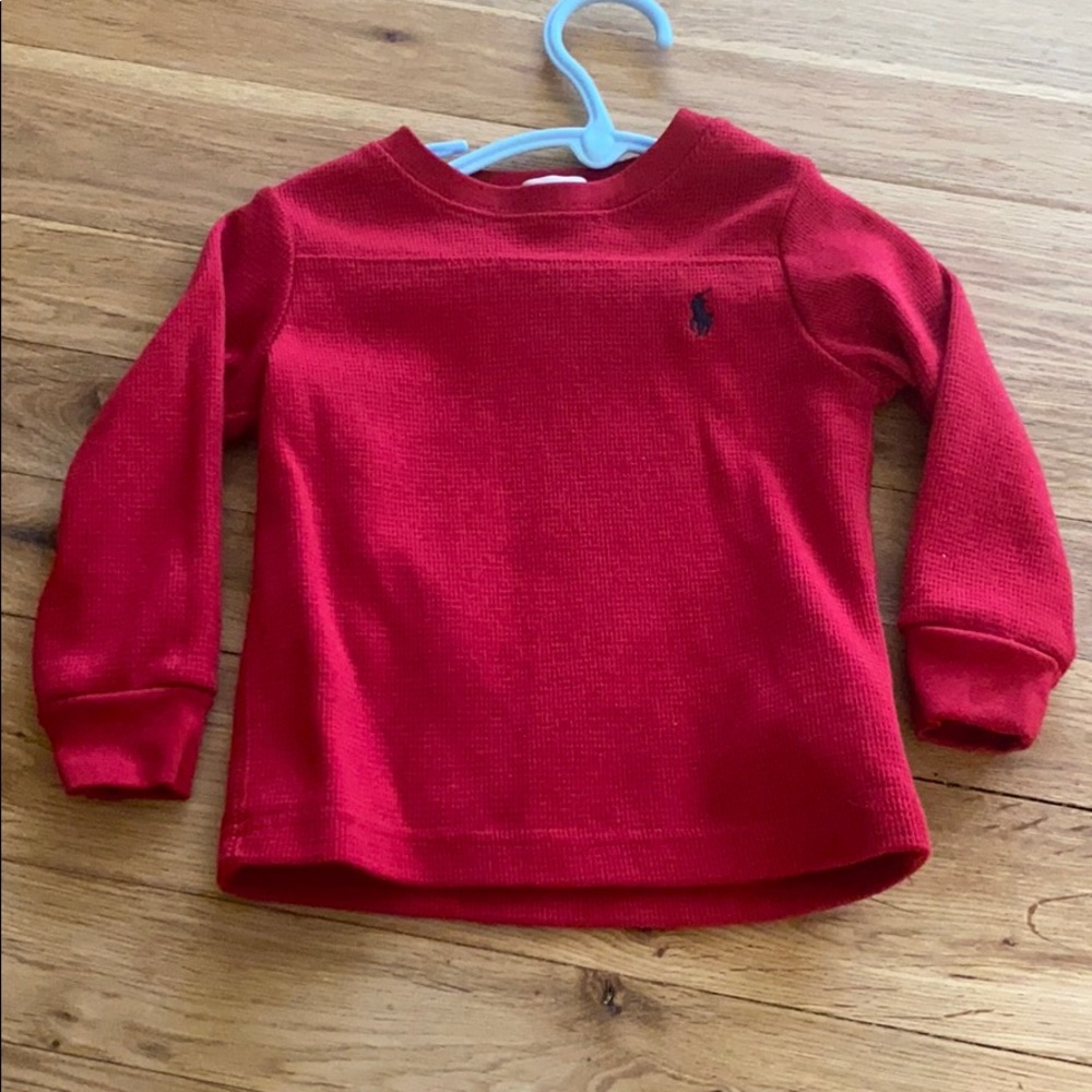 Red waffle Ralph Lauren